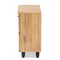Baxton Studio Winda Modern and Contemporary Oak Brown Finished Wood 2-Door Shoe Cabinet 189-11987-ZORO - alternate 8